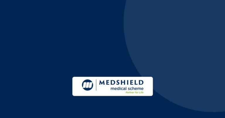 Medshield Medical Scheme logo on the Medshield brand navy, for the 2027 contribution increases in South Africa